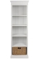 Preview: Bücherregal Bretagne weiß Holz