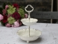 Mobile Preview: Etagere Shabby Chic Metall weiss