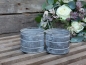 Mobile Preview: Eimer Zink grau Shabby Chic Antique