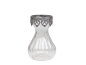 Preview: Vase Glas Silber Dekor Chic Antique