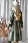 Mobile Preview: Leinen Kleid Bypias Lindsay grün