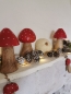 Mobile Preview: Dekoration mit Pilzen aus Holz