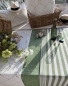 Preview: Tafeltuch weiß grün 150 x 250 cm