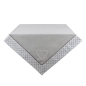 Preview: Tischdecke  grau weiß 100x100 cm