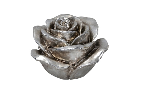 Rosen Blüte silber Tischdeko