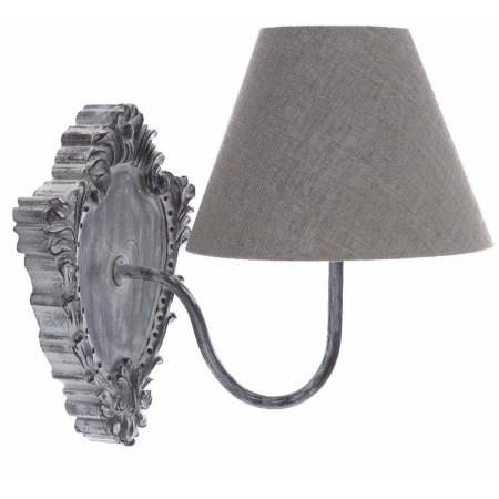 Wandlampe  mit Schirm grey taupe Landhausstil