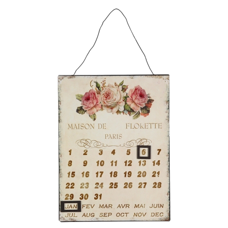 Wandkalender Dauerkalender Rosen