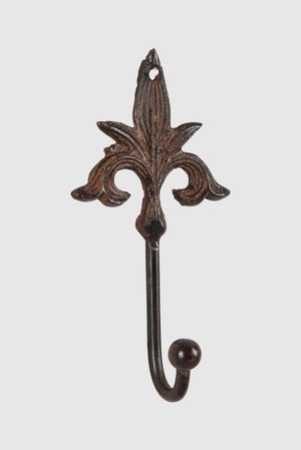 Wandhaken Fleur de Lys aus Eisen