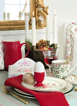 Egg Cup GreenGate claret red
