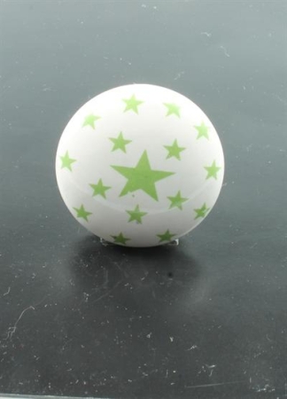 Star Sterne Möbelknopf Möbelknaufe Porzellan grün