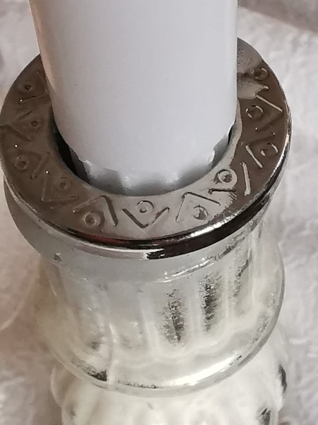Silber Kerzenhalter verziert