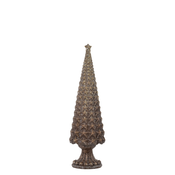 Tannenbaum Dekobaum Braun Gold Klein