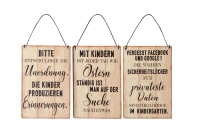 Blechschild Kinder Unordnung, Erinnerung Facebook Google Spruchschild